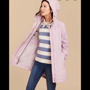 Joules Raine Mid Length Lilac Jacket NWT